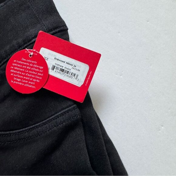 Spanx Vintage Black Distressed Skinny Jeans Size
20213R X-Small NWT - Picture 5 of 9